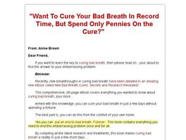 Go to: New Bad Breath Cures: Secrets And Research Revealed