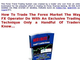 Go to: Forex Blitz Explosive Day Trading Strategy - Seller Verified!