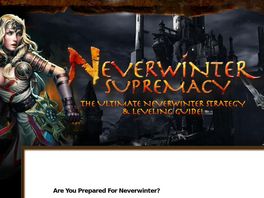 Go to: Neverwinter Supremacy Guide