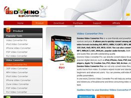 Go to: Domino Video Converter Pro-Convert Any Video Formats.