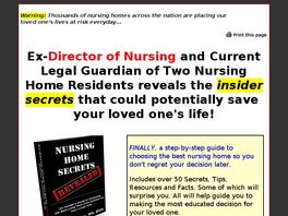 Go to: Nursing Home Secrets Revealed.