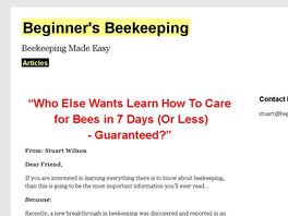 Go to: Beginner's Beekeeping