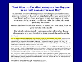 Go to: Make Your Home Dust Mite Free - Step By Step.