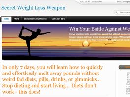 Go to: Secret Weight Loss Weapon - Very High Converting Diet Program.