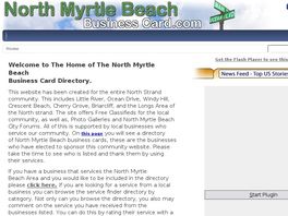 Go to: Home Of The North Myrtle Beach Business Card Directory.