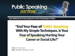 Go to: Public Speaking Doctrine!