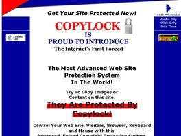Go to: Copylock Web Site Security.