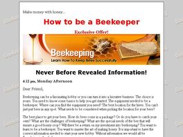 Go to: Beekeeping- Learn How To Keep Bees Successfully
