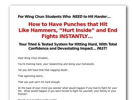 Go to: Wing Chun Power Punching Blueprint