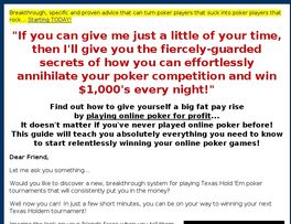 Go to: How To Win Online Poker Tournaments