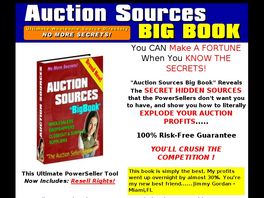 Go to: How To Profit Using An Auction Sources Big Book.
