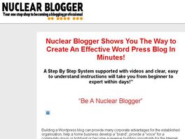 Go to: Nuclear Blogger - How To Create An Effective Wordpress Blog