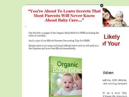 Go to: New Organic Baby Bible - 2010 Edition