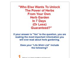 Go to: The Magic World Of Herb Gardening