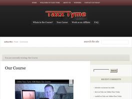 Go to: Taxx Tyme 1040 Online Basic Tax Course Training