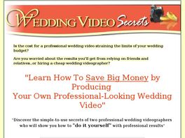 Go to: Wedding Video Secrets:a Professionals Guide For Doing-it-yourself
