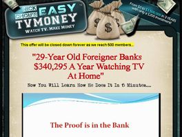 Go to: Easy Tv Money - Make $28,000+/mo Watching Tv