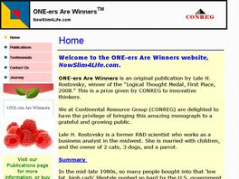 Go to: ONE-ers Are Winners: The Common Sense Approach To Weight Loss.