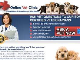 Go to: Online Veterinary Clinic - Ask A Vet