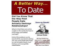 Go to: A Better Way To Date - What Every Single Should Know