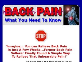 Go to: Back Pain - What You Need To Know