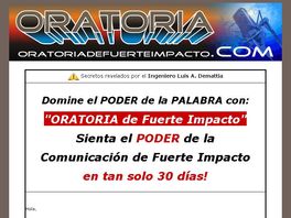 Go to: Oratoria De Fuerte Impacto - Domina El Poder De Las Palabras!