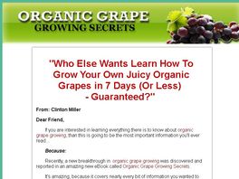 Go to: Organic Grape Growing Secrets