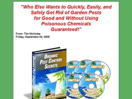 Go to: Organic Pest Control Secrets: Get Rid of Pests Without Chemicals.