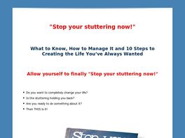 Go to: Stop Your Stuttering Now!