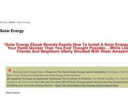 Go to: Solar Energy For Your Home