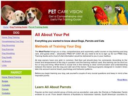 Go to: Get The Parrot Training Membership Site Plus Free E-books