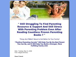 Go to: Practical Daily Positive Parenting Secrets & Brainy Child Development.