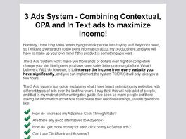 Go to: 3 Ads System - Combining AdSense with CB and InfoLinks