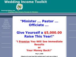 Go to: The Wedding Income Toolkit For Ministers
