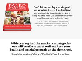 Go to: New Paleo Snacks Book! High Converting With Upsells