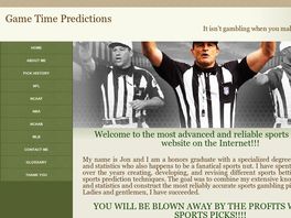 Go to: Game Time Predictions - The Most Reliable Sports Betting Organization