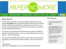 Go to: Papernomore 100% Paperless Office System