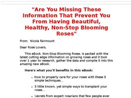 Go to: Non-Stop Blooming Roses