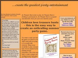 Go to: Treasure hunt party game with Summer theme for children