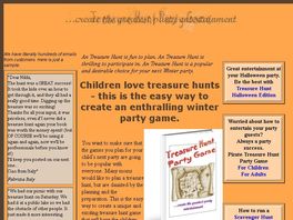 Go to: Treasure hunt party game with winter theme for children