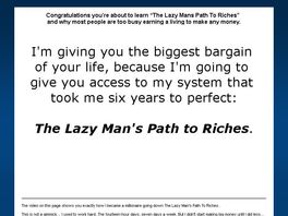 Go to: The Lazy Man's Path To Riches