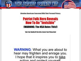 Go to: The Patriot Privacy Kit: #1 Best Selling Survival Privacy Product!
