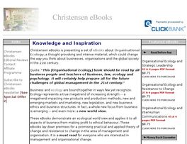 Go to: EBook - Organisational Ecology - Knowledge And Inspiration.