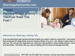 Go to: Starting a Family