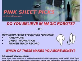 Go to: Pink Sheet Picks