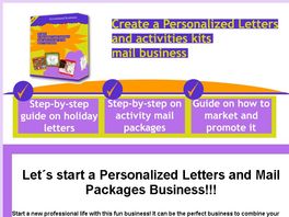 Go to: Create A Personalized Letters And Activities Kit Mail Business