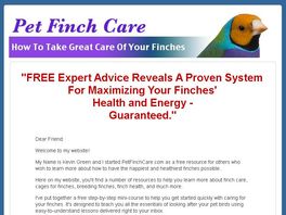 Go to: Pet Finch Care Made Easy eBook