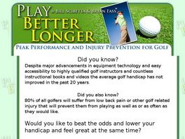 Go to: Play Better Longer-Peak Performance And Injury Prevention For Golf.