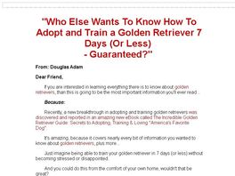 Go to: The Incredible Golden Retriever Guide