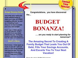 Go to: Family Budget Bonanza Package